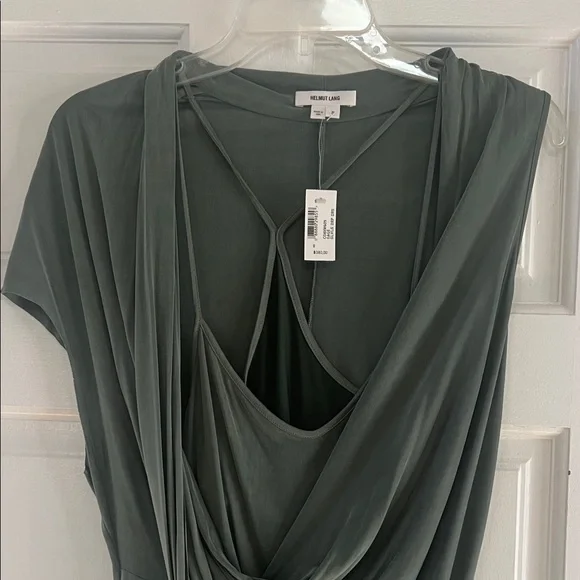 Helmut Lang Olive Green Dress  Size Small (NWT) -  threedaughtersproperties.com